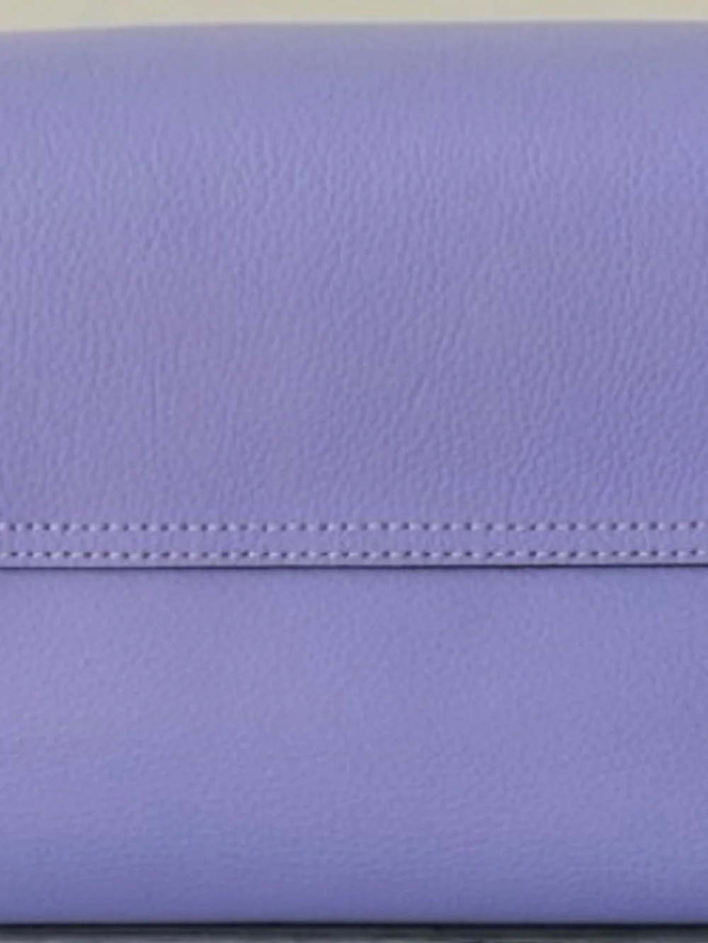 Coach Lavender Leather Tote Bag with Silver Hardware